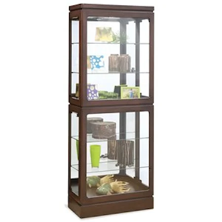 Breckenridge I Curio Cabinet in Espresso Finish